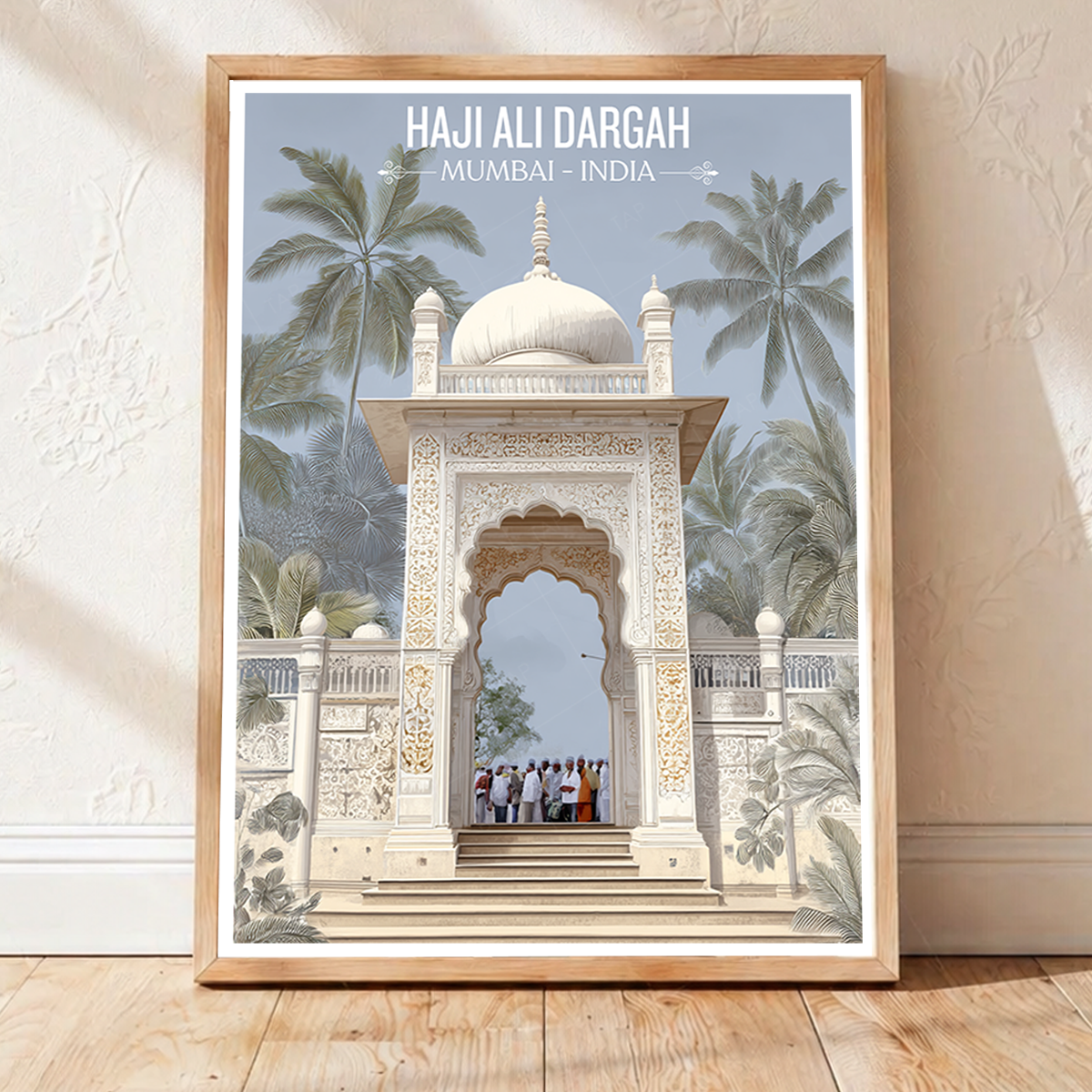 Haji Ali Dargah - Mumbai - Travel Wall Art Print Poster - Art Print - Travel Art Poster