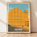 Hawa Mahal - Jaipur - Travel Wall Art Print Poster - Art Print - Travel Art Poster