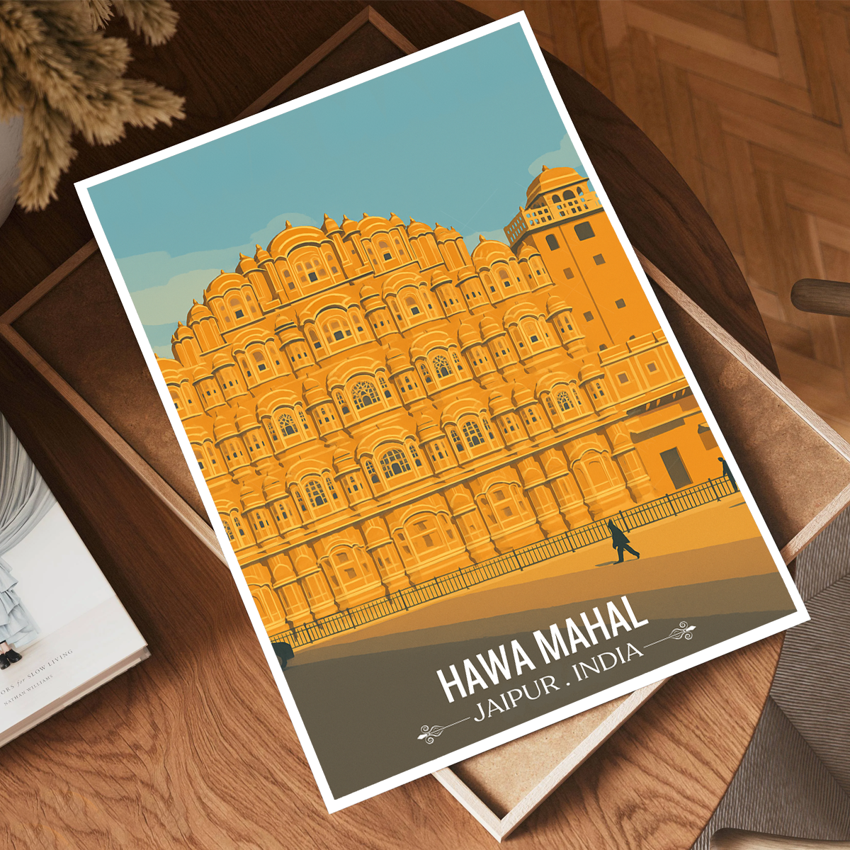 Hawa Mahal - Jaipur - Travel Wall Art Print Poster - Art Print - Travel Art Poster