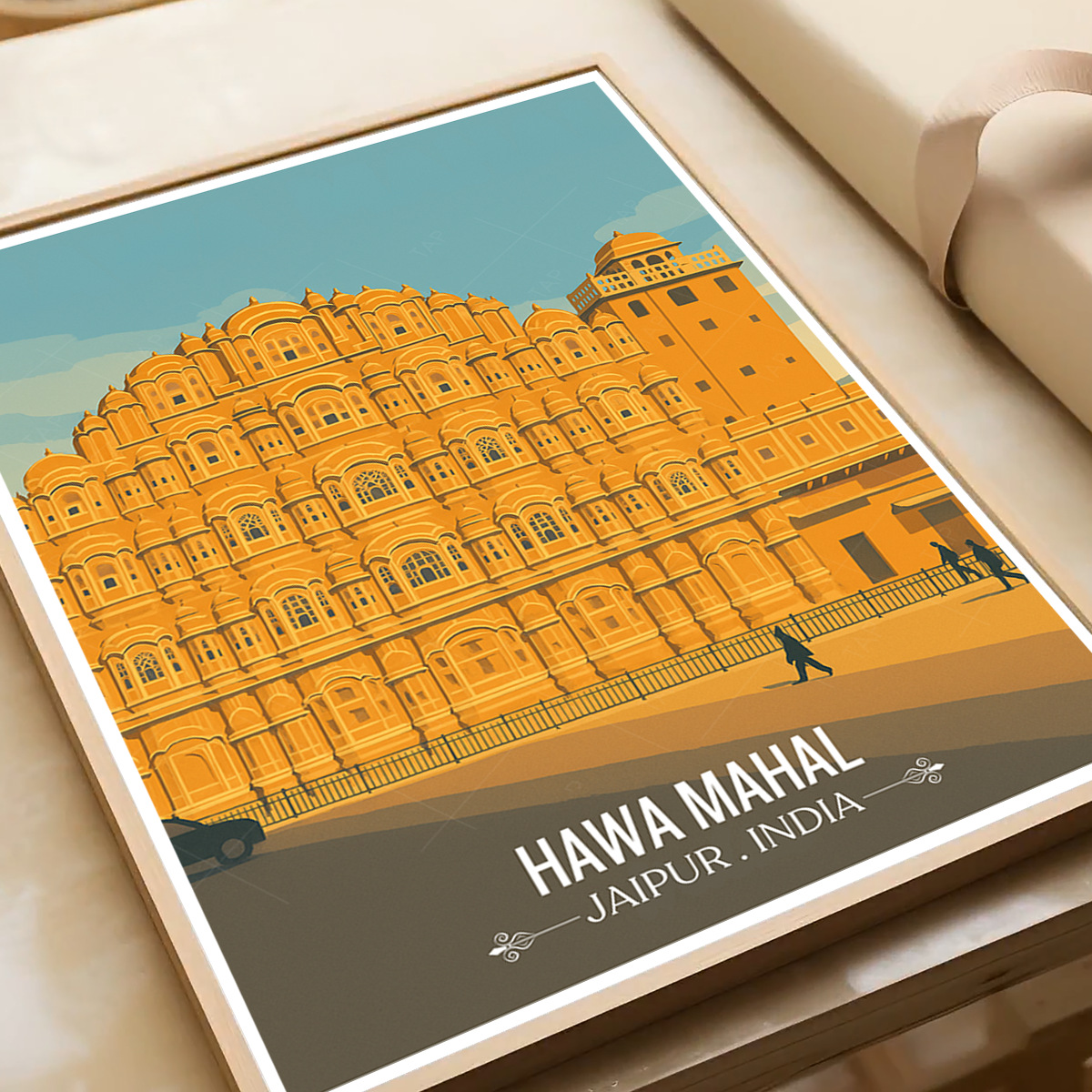 Hawa Mahal - Jaipur - Travel Wall Art Print Poster - Art Print - Travel Art Poster