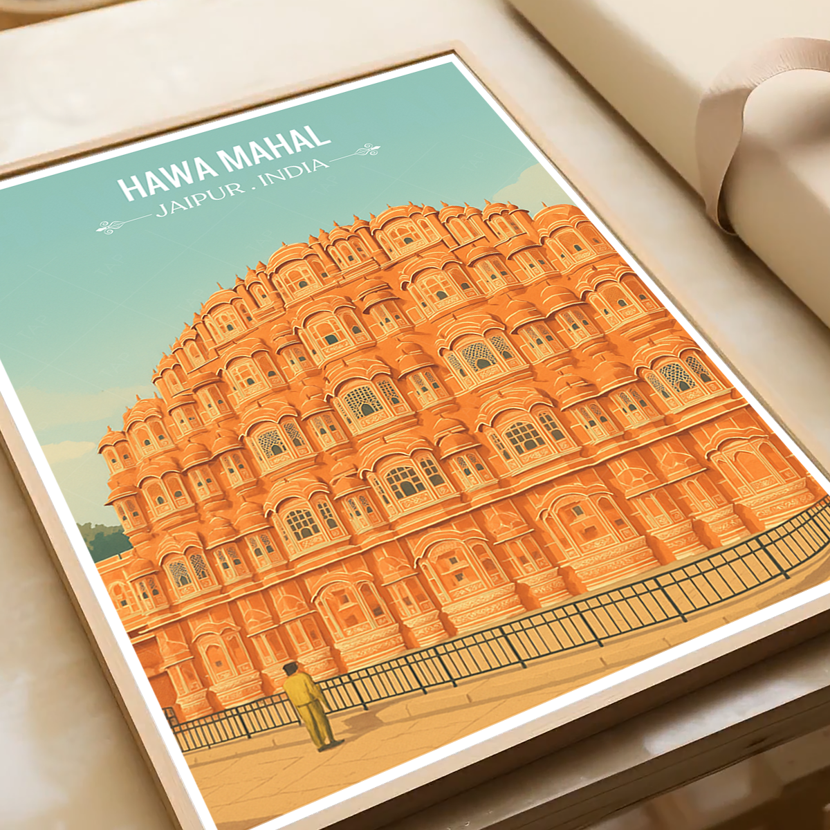 Win Palace Hawa Mahal - Jaipur - Travel Wall Art Print Poster - Art Print - Travel Art Poster
