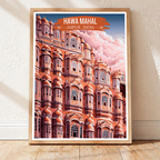 Palace of the Breeze - Jaipur - Travel Wall Art Print Poster - Art Print - Travel Art Poster