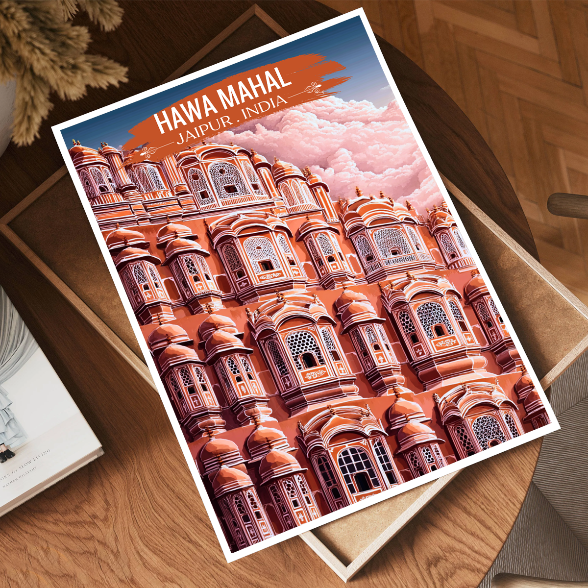 Palace of the Breeze - Jaipur - Travel Wall Art Print Poster - Art Print - Travel Art Poster