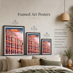 Palace of the Breeze - Jaipur - Travel Wall Art Print Poster - Art Print - Travel Art Poster