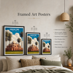 Humayun's Tomb - Delhi - Travel Wall Art Print Poster - Art Print - Travel Art Poster