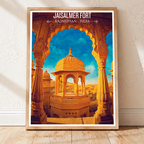 Jaisalmer Fort Sonar Qila Sonargarh - Rajasthan - Travel Wall Art Print Poster - Art Print - Travel Art Poster