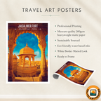 Jaisalmer Fort Sonar Qila Sonargarh - Rajasthan - Travel Wall Art Print Poster - Art Print - Travel Art Poster