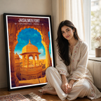 Jaisalmer Fort Sonar Qila Sonargarh - Rajasthan - Travel Wall Art Print Poster - Art Print - Travel Art Poster