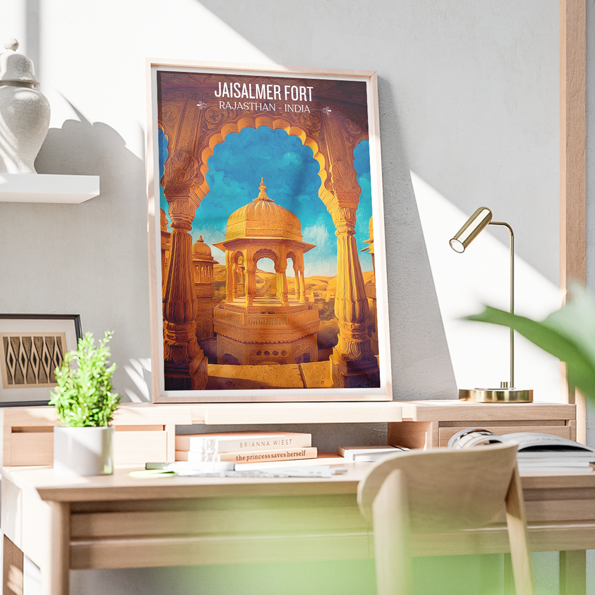 Jaisalmer Fort Sonar Qila Sonargarh - Rajasthan - Travel Wall Art Print Poster - Art Print - Travel Art Poster