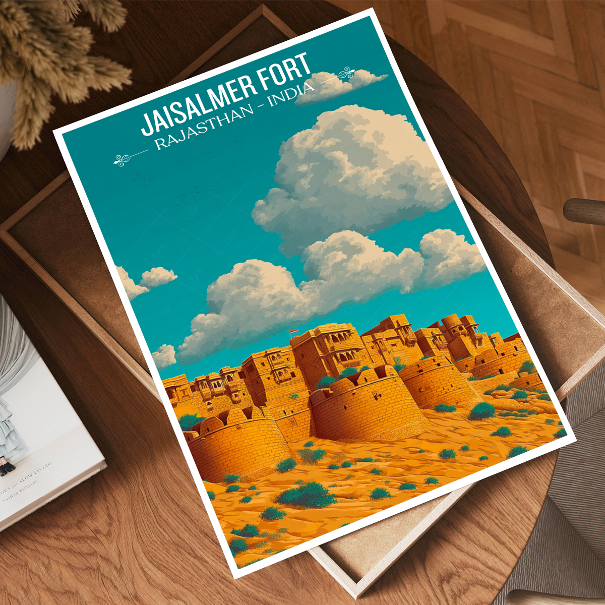 Jaisalmer Fort - Rajasthan - Travel Wall Art Print Poster - Art Print - Travel Art Poster
