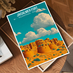 Jaisalmer Fort - Rajasthan - Travel Wall Art Print Poster - Art Print - Travel Art Poster