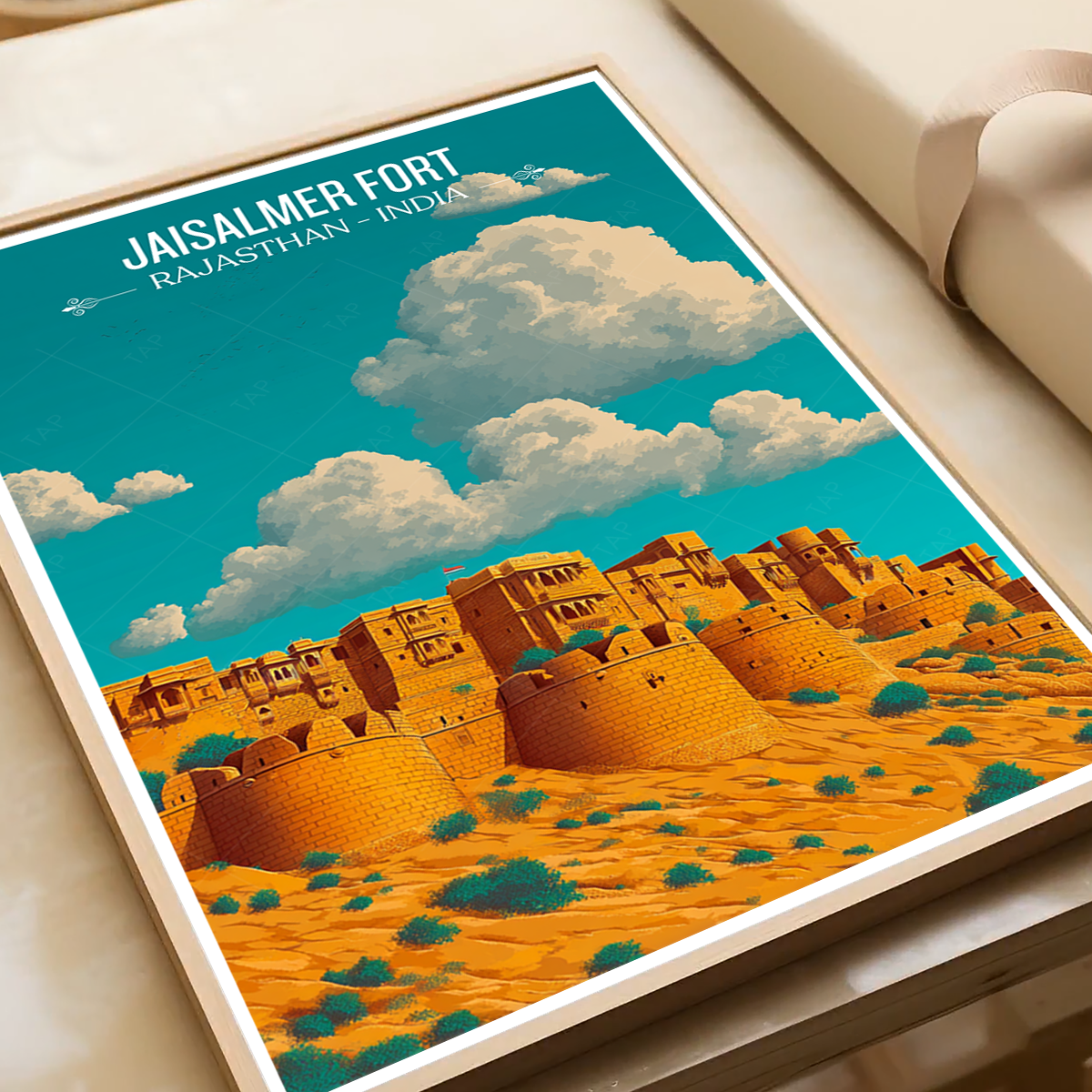 Jaisalmer Fort - Rajasthan - Travel Wall Art Print Poster - Art Print - Travel Art Poster