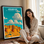 Jaisalmer Fort - Rajasthan - Travel Wall Art Print Poster - Art Print - Travel Art Poster