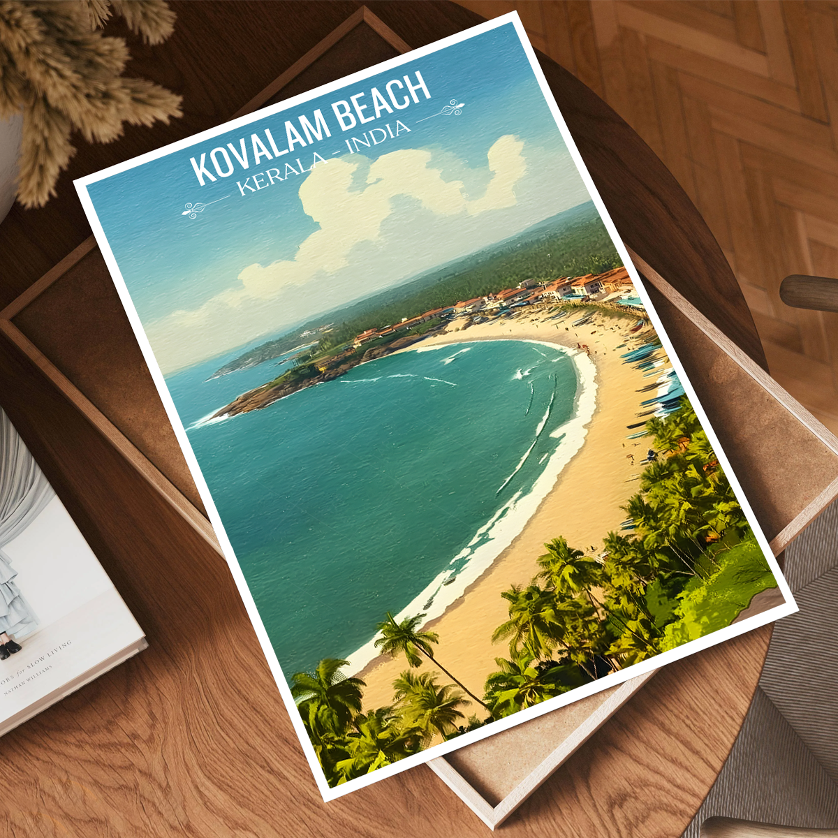 Kovalam Beach - Kerala - India - Travel Wall Art Print Poster - Art Print - Travel Art Poster