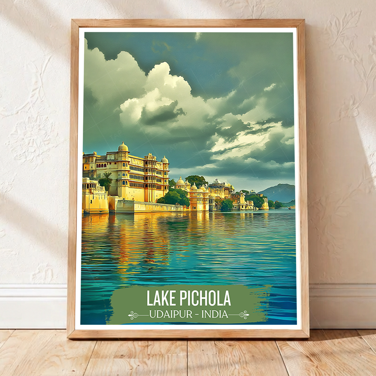 Lake Pichola - Udaipur - India - Travel Wall Art Print Poster - Art Print - Travel Art Poster