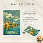 Lake Pichola - Udaipur - India - Travel Wall Art Print Poster - Art Print - Travel Art Poster