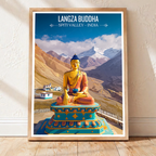 Langza Buddha - Spiti Valley - India - Travel Wall Art Print Poster - Art Print - Travel Art Poster