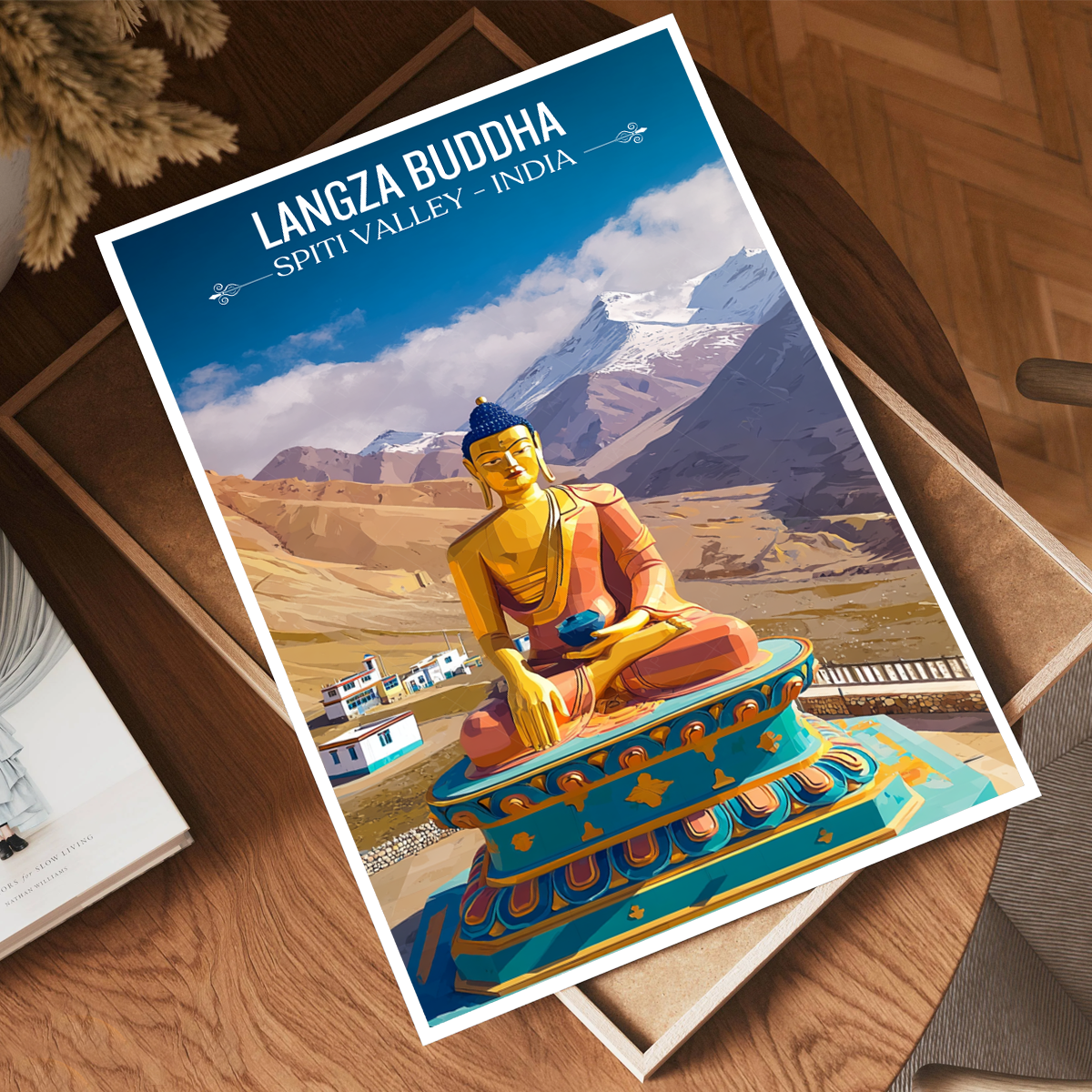 Langza Buddha - Spiti Valley - India - Travel Wall Art Print Poster - Art Print - Travel Art Poster
