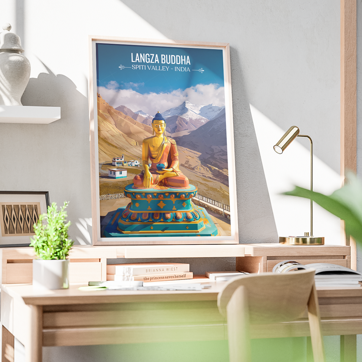 Langza Buddha - Spiti Valley - India - Travel Wall Art Print Poster - Art Print - Travel Art Poster