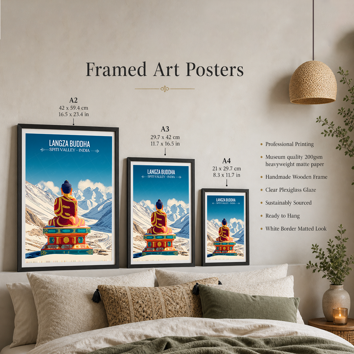 Langza Spiritual Buddha - Spiti Valley - India - Travel Wall Art Print Poster - Art Print - Travel Art Poster