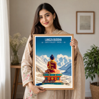 Langza Spiritual Buddha - Spiti Valley - India - Travel Wall Art Print Poster - Art Print - Travel Art Poster