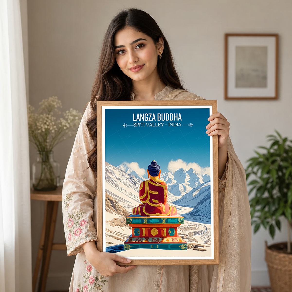 Langza Spiritual Buddha - Spiti Valley - India - Travel Wall Art Print Poster - Art Print - Travel Art Poster