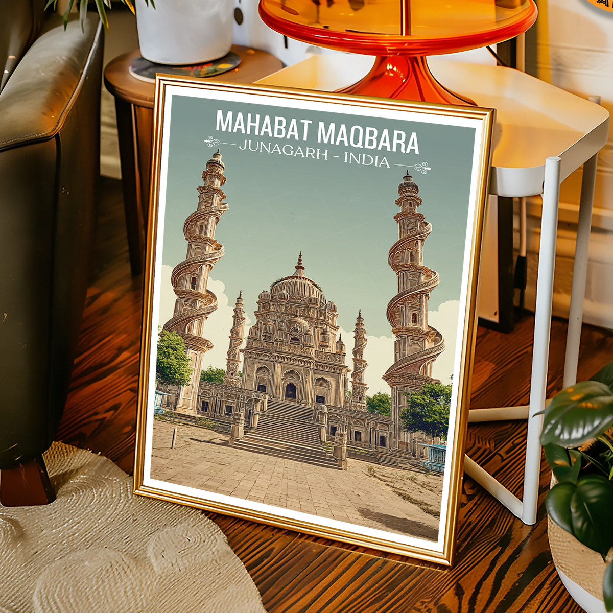 Mahabt Maqbara - Junagarh - India - Travel Wall Art Print Poster - Art Print - Travel Art Poster