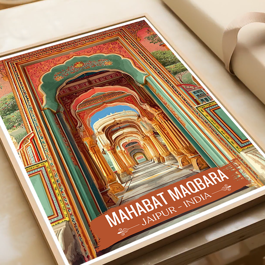 Mahabt Khan Mausoleum - Junagarh - India - Travel Wall Art Print Poster - Art Print - Travel Art Poster