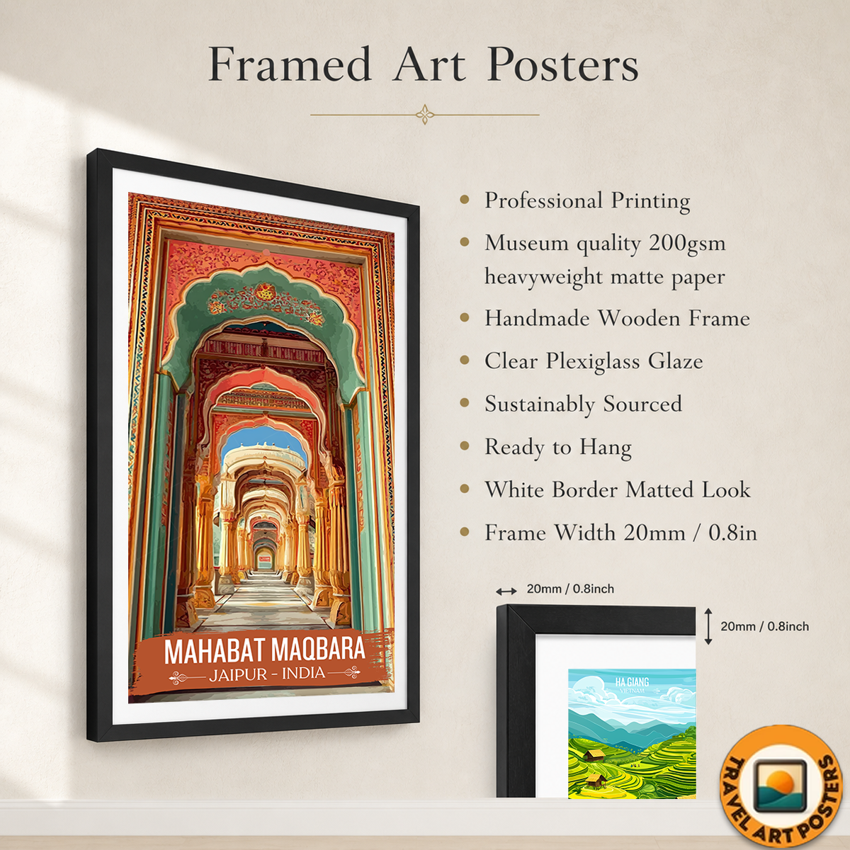 Mahabt Khan Mausoleum - Junagarh - India - Travel Wall Art Print Poster - Art Print - Travel Art Poster