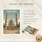 Mahabt Maqbara - Junagarh - India - Travel Wall Art Print Poster - Art Print - Travel Art Poster