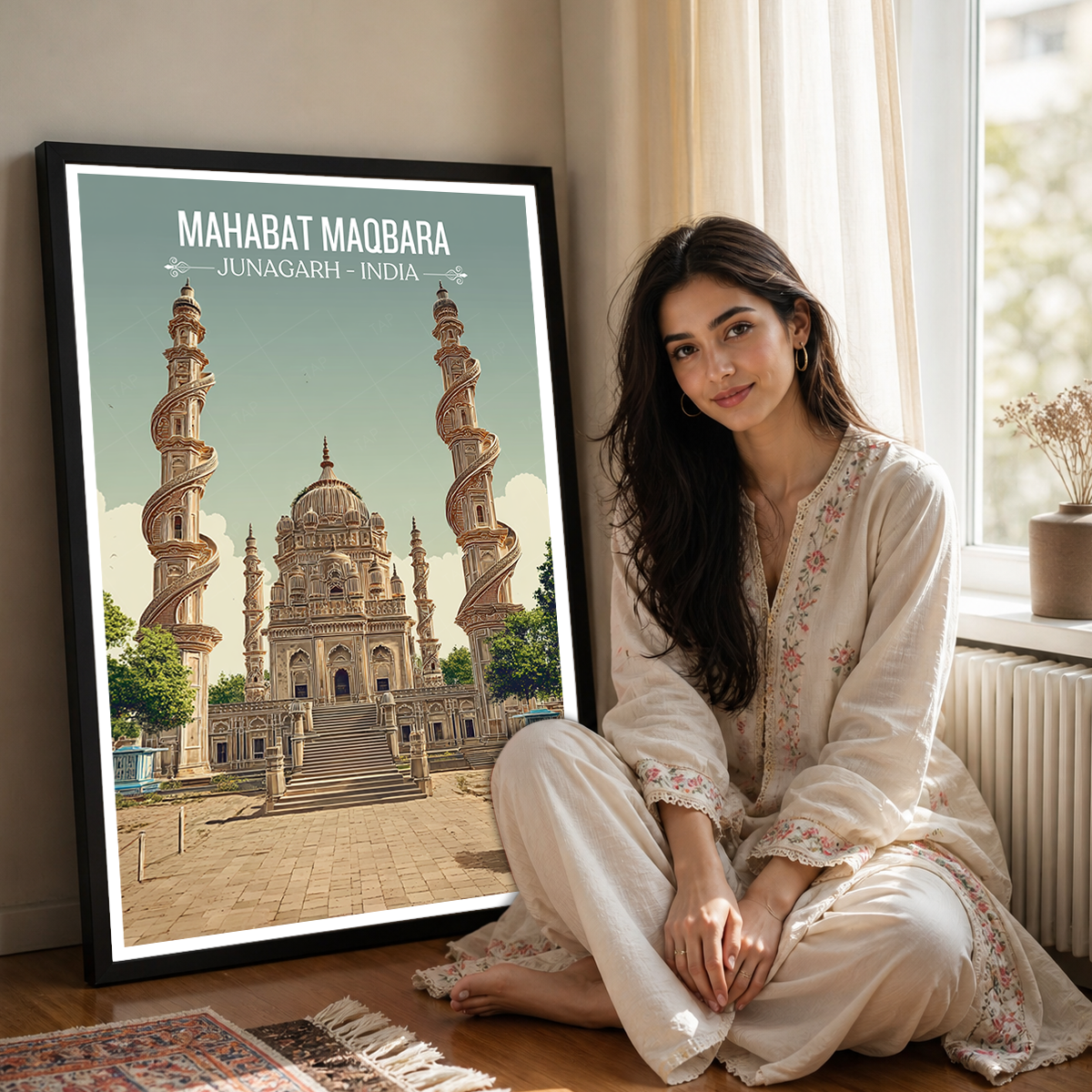 Mahabt Maqbara - Junagarh - India - Travel Wall Art Print Poster - Art Print - Travel Art Poster