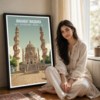 Mahabt Maqbara - Junagarh - India - Travel Wall Art Print Poster - Art Print - Travel Art Poster