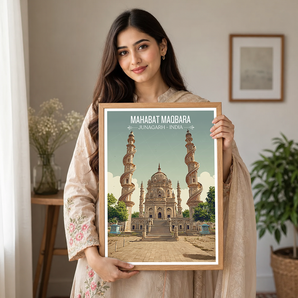 Mahabt Maqbara - Junagarh - India - Travel Wall Art Print Poster - Art Print - Travel Art Poster
