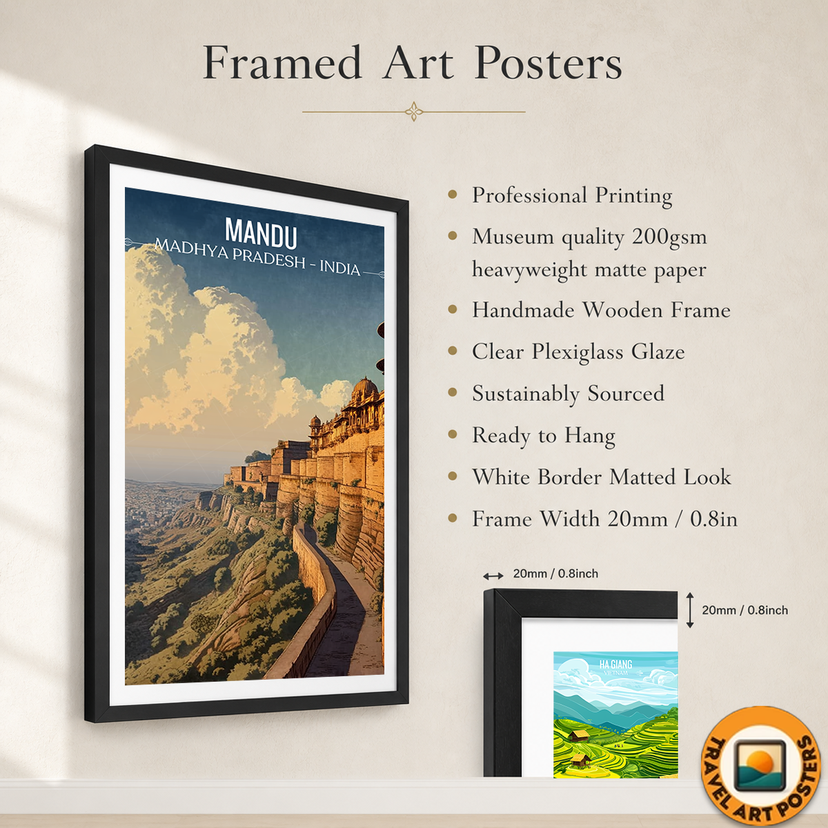 Mandu - Madhya Pradesh - India - Travel Wall Art Print Poster - Art Print - Travel Art Poster