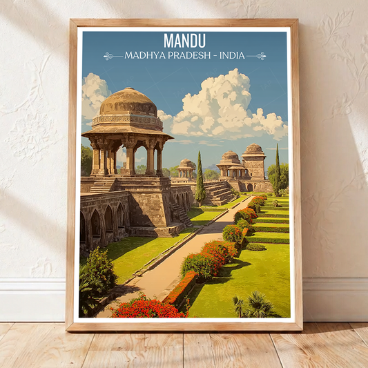 Mandu Fort - Madhya Pradesh - India - Travel Wall Art Print Poster - Art Print - Travel Art Poster