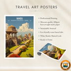 Mandu Fort - Madhya Pradesh - India - Travel Wall Art Print Poster - Art Print - Travel Art Poster