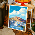 Mehrangarh Fort - Rajasthan - India - Travel Wall Art Print Poster - Art Print - Travel Art Poster