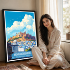 Mehrangarh Fort - Rajasthan - India - Travel Wall Art Print Poster - Art Print - Travel Art Poster