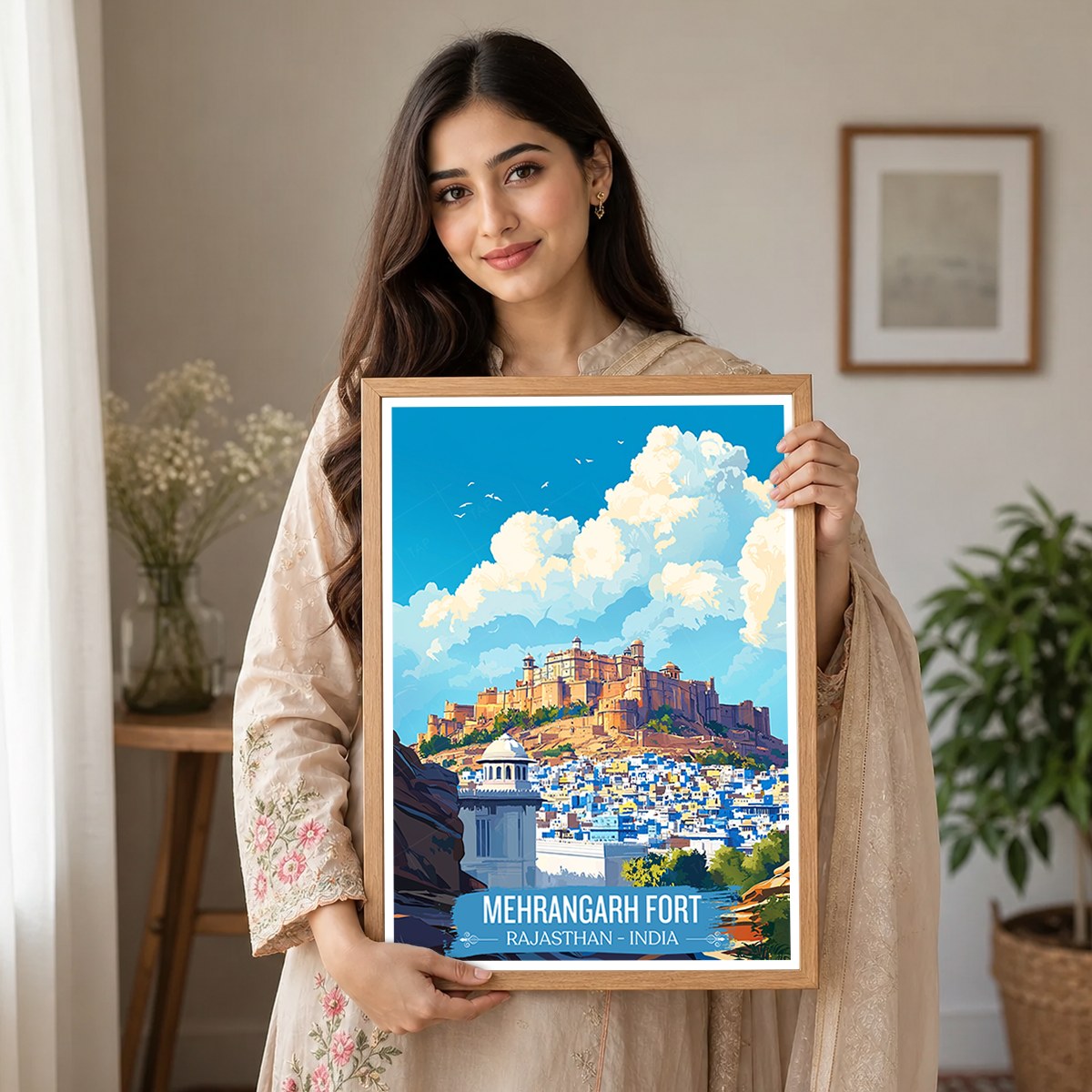Mehrangarh Fort - Rajasthan - India - Travel Wall Art Print Poster - Art Print - Travel Art Poster