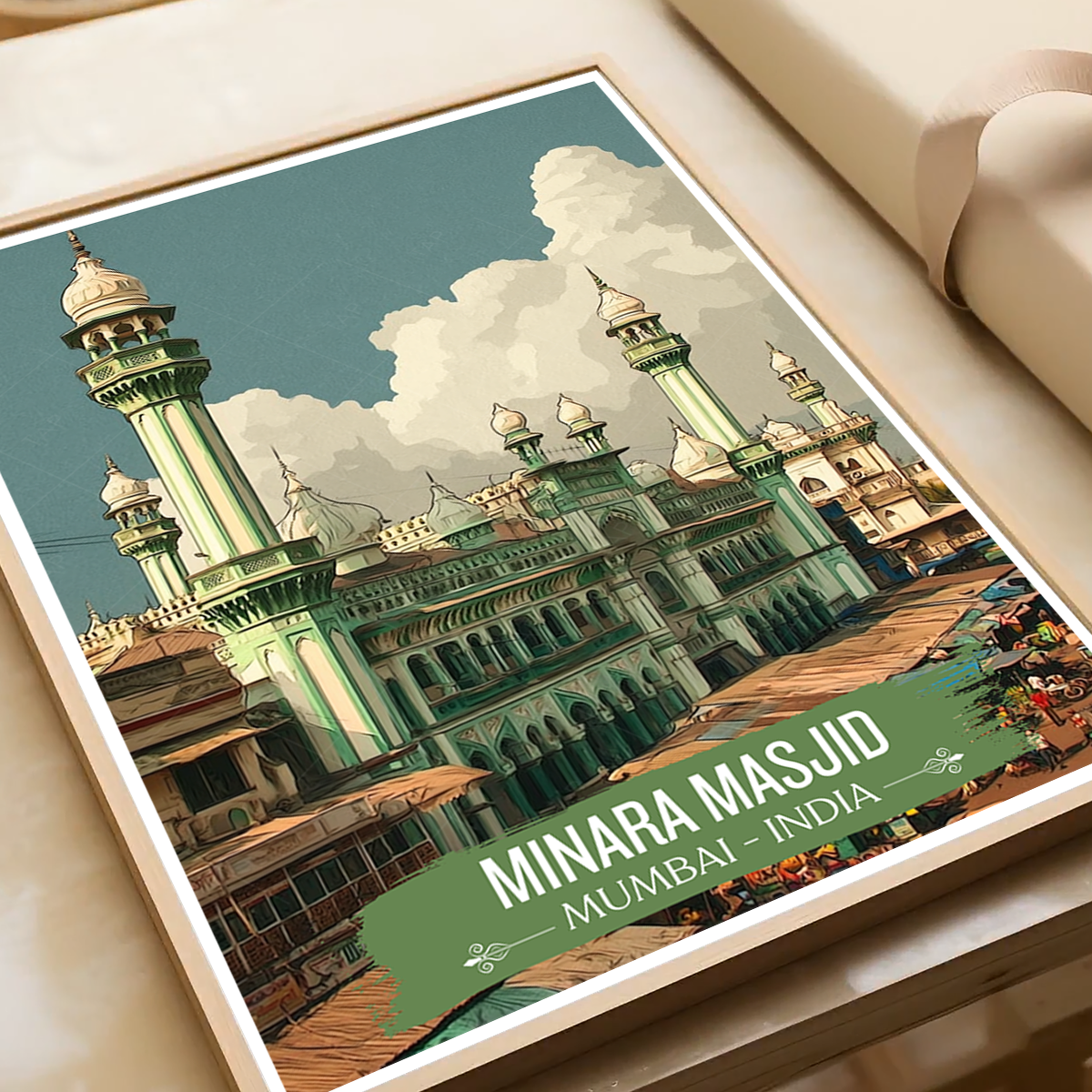 Minara Masjid - Mumbai - India - Travel Wall Art Print Poster - Art Print - Travel Art Poster
