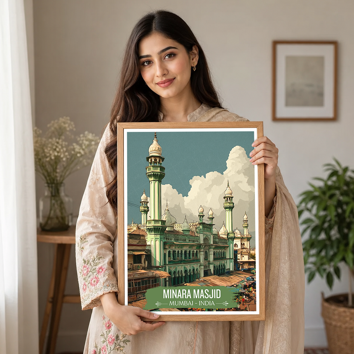 Minara Masjid - Mumbai - India - Travel Wall Art Print Poster - Art Print - Travel Art Poster