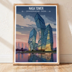 Naga Tower - Chandinagar - India - Travel Wall Art Print Poster - Art Print - Travel Art Poster