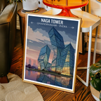 Naga Tower - Chandinagar - India - Travel Wall Art Print Poster - Art Print - Travel Art Poster