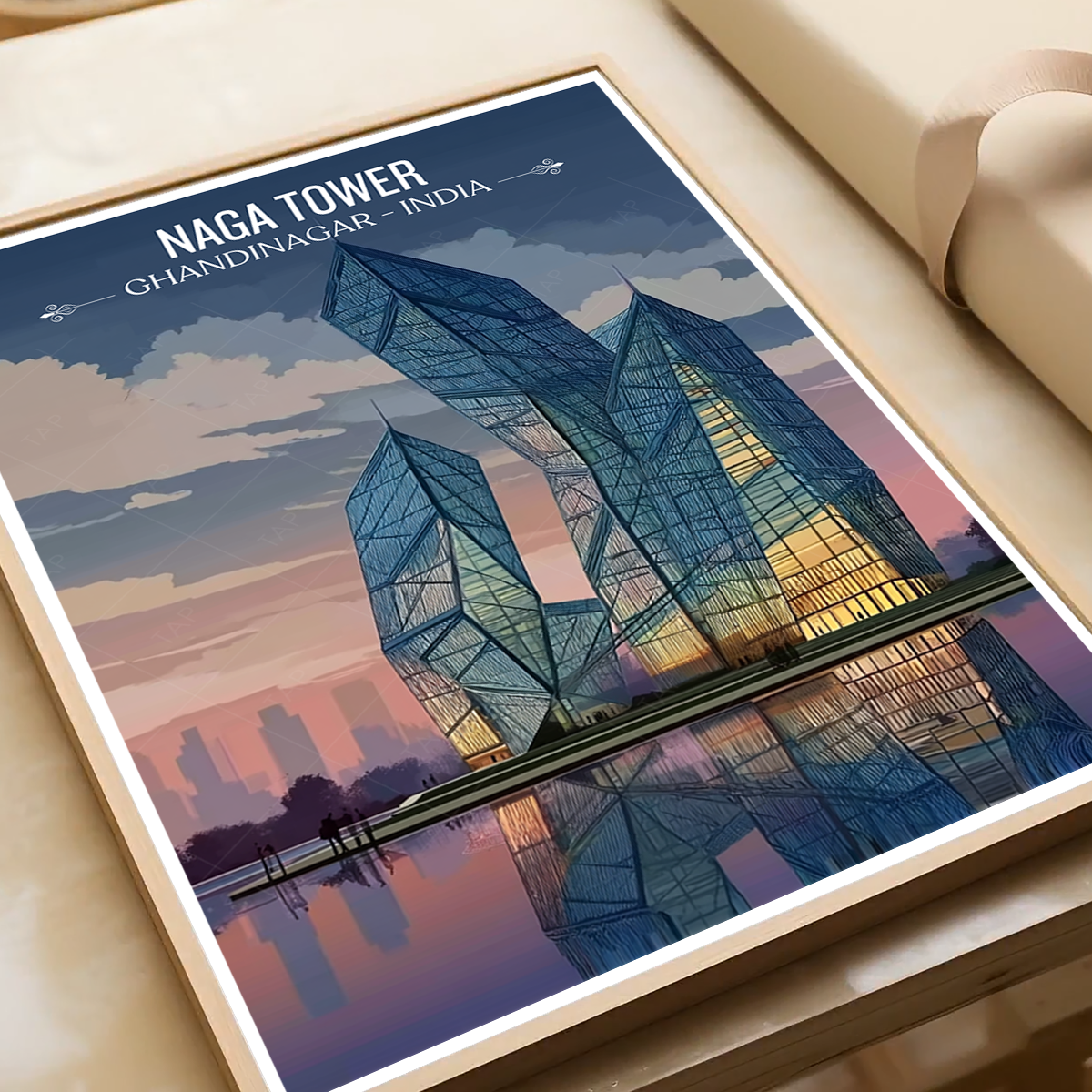 Naga Tower - Chandinagar - India - Travel Wall Art Print Poster - Art Print - Travel Art Poster