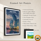 Naga Tower - Chandinagar - India - Travel Wall Art Print Poster - Art Print - Travel Art Poster