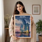 Naga Tower - Chandinagar - India - Travel Wall Art Print Poster - Art Print - Travel Art Poster