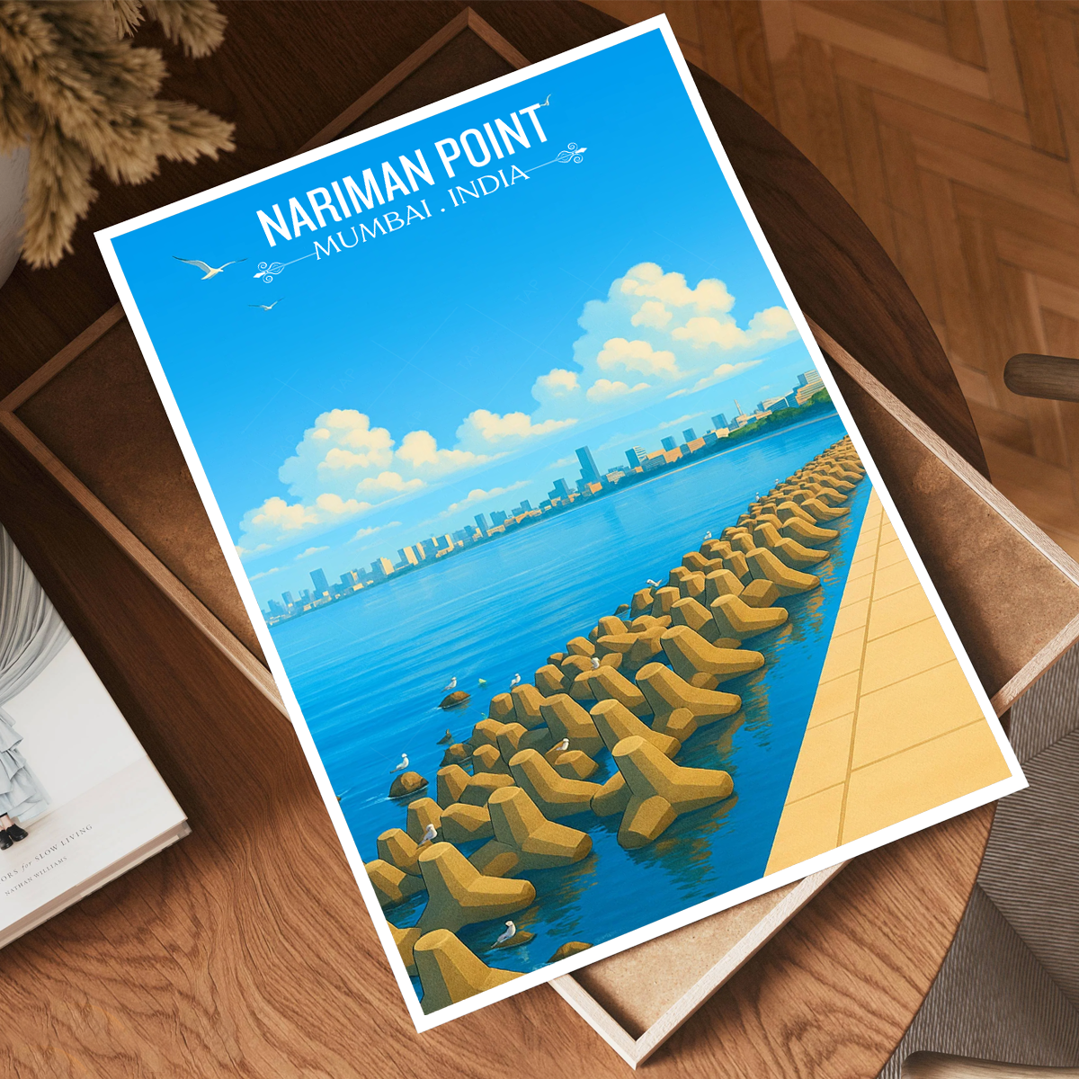 Naiman Point - Mumbai - India - Travel Wall Art Print Poster - Art Print - Travel Art Poster