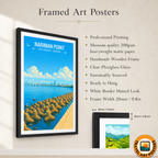 Naiman Point - Mumbai - India - Travel Wall Art Print Poster - Art Print - Travel Art Poster