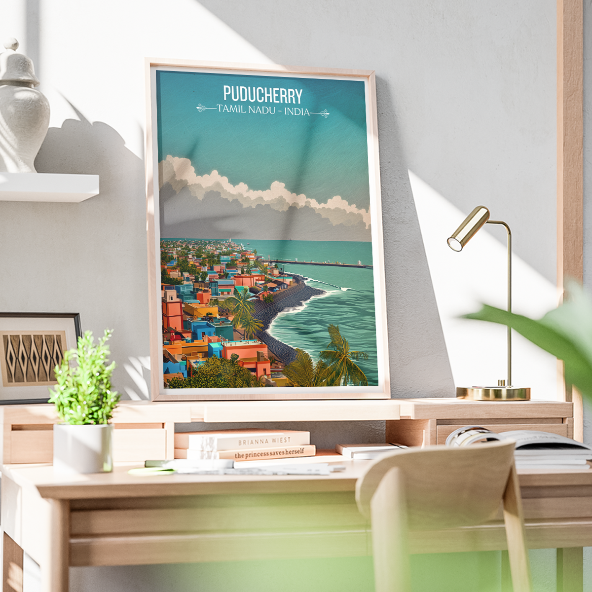 Puducherry - Tamil Nadu - India - Travel Wall Art Print Poster - Art Print - Travel Art Poster