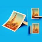 Qutub Minar - Delhi - India - Travel Wall Art Print Poster - Art Print - Travel Art Poster
